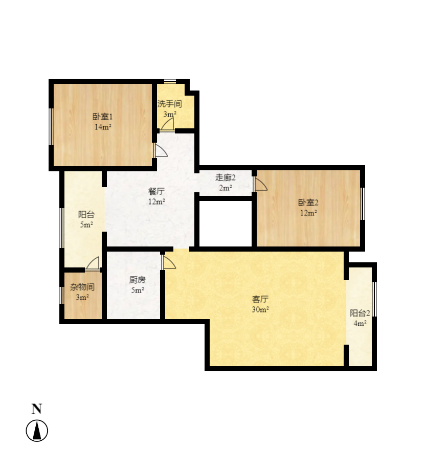 东方新城  4室0厅0卫    2600.0元/月室内图1