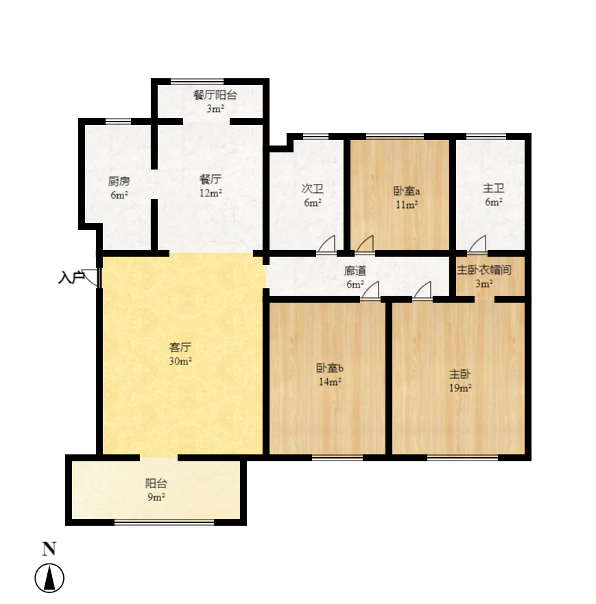 晟通牡丹舸 3室2厅2卫 7500.0元/月 晟通牡丹舸 3室2厅2卫 7500.0元/月户型图