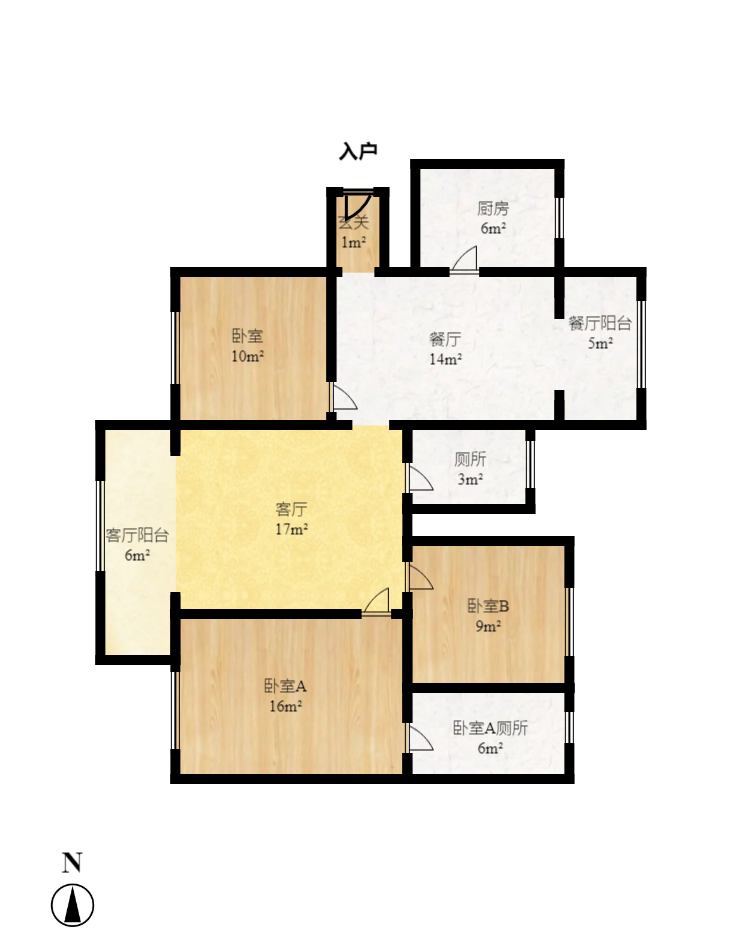 洋湖和园(福联嘉苑)  3室2厅2卫    2500.0元/月 洋湖和园(福联嘉苑)  3室2厅2卫    2500.0元/月户型图