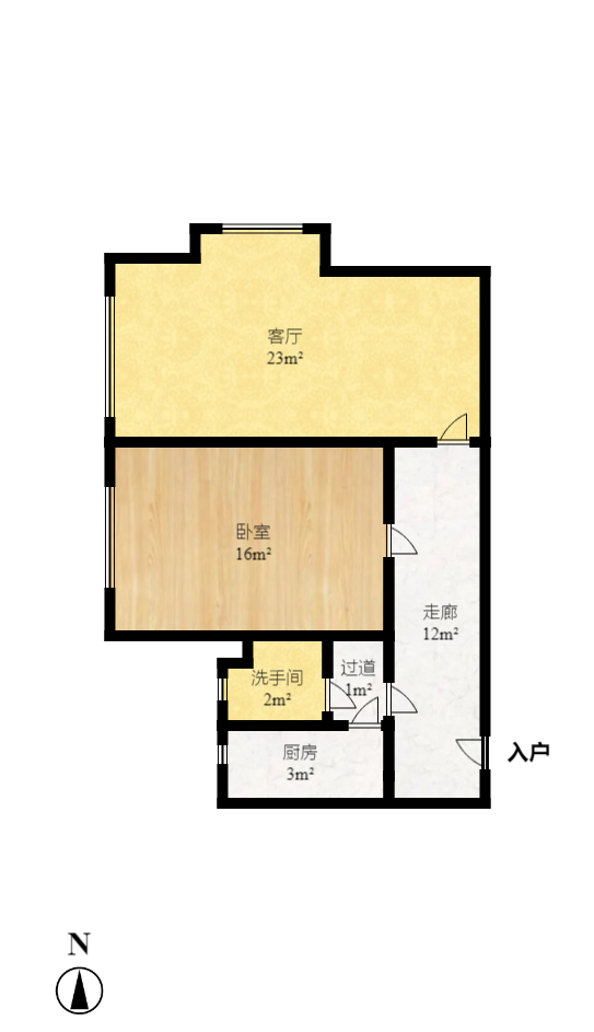 亚商国际 2室2厅1卫 2700.0元/月 亚商国际 2室2厅1卫 2700.0元/月户型图