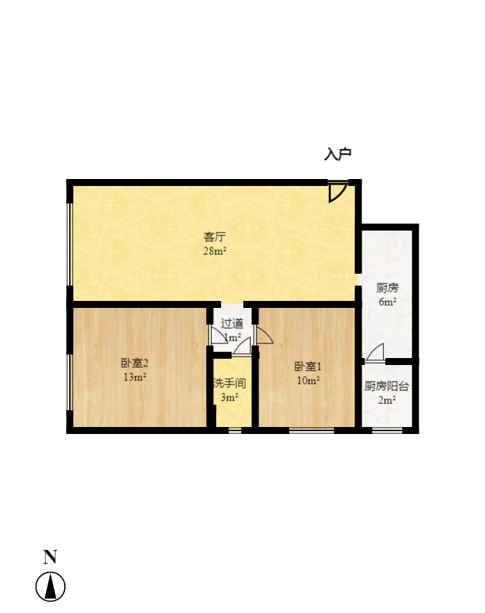 芒果天地(芒果雅苑) 2室1厅1卫 2080.0元/月 芒果天地(芒果雅苑) 2室1厅1卫 2080.0元/月户型图