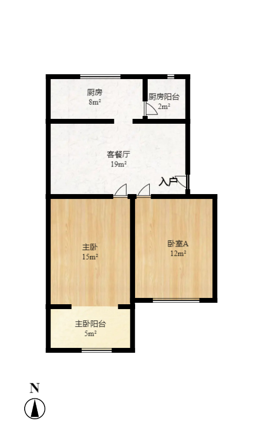 省少管所单位房  3室2厅2卫   2000.00元/月户型图