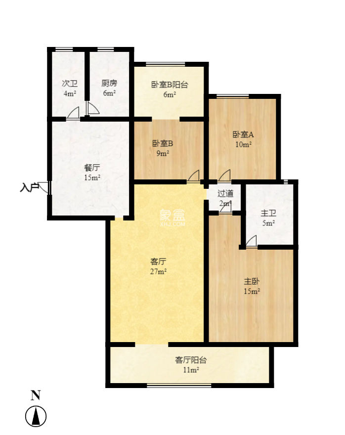 八方小区B区   60.0㎡     9000.00元/月小区图