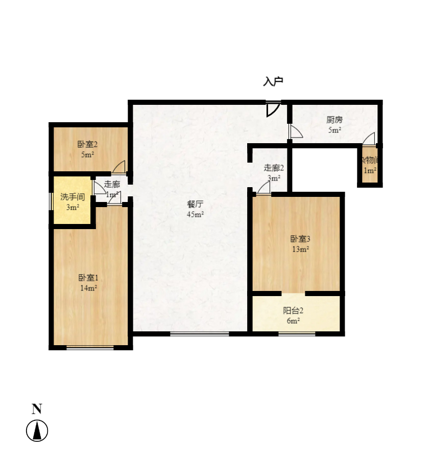 德庆水韵山城  3室2厅2卫   86.80万室内图1