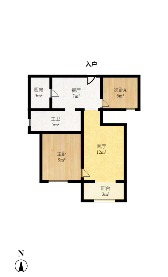 上峰苑(兰亭玥岛) 2室1厅1卫 2400.0元/月 上峰苑(兰亭玥岛) 2室1厅1卫 2400.0元/月户型图