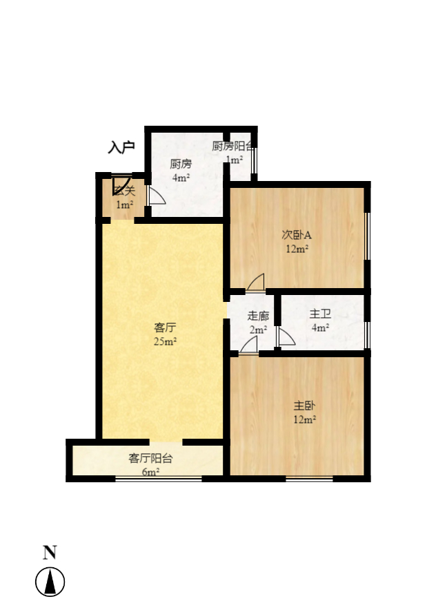 标志浪漫满屋(枫景公寓)  2室1厅1卫    2000.0元/月 标志浪漫满屋(枫景公寓)  2室1厅1卫    2000.0元/月户型图
