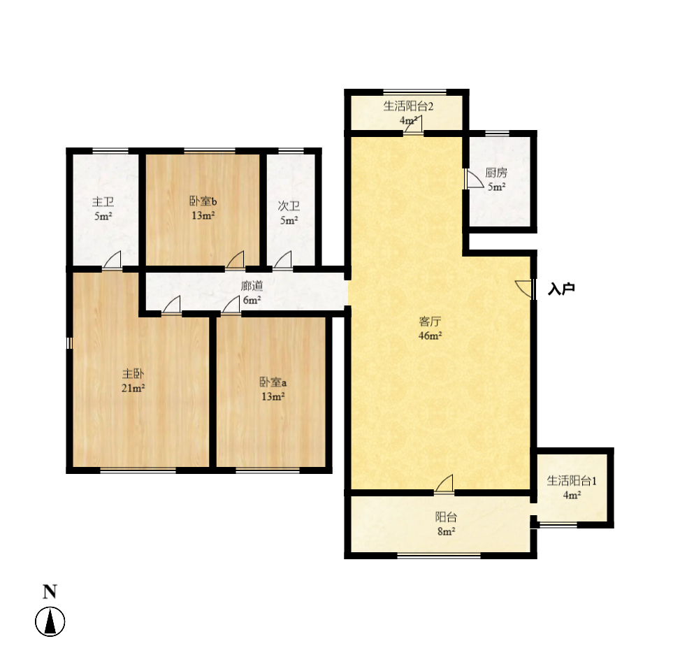 晟通牡丹舸 3室2厅2卫 9000.0元/月 晟通牡丹舸 3室2厅2卫 9000.0元/月户型图