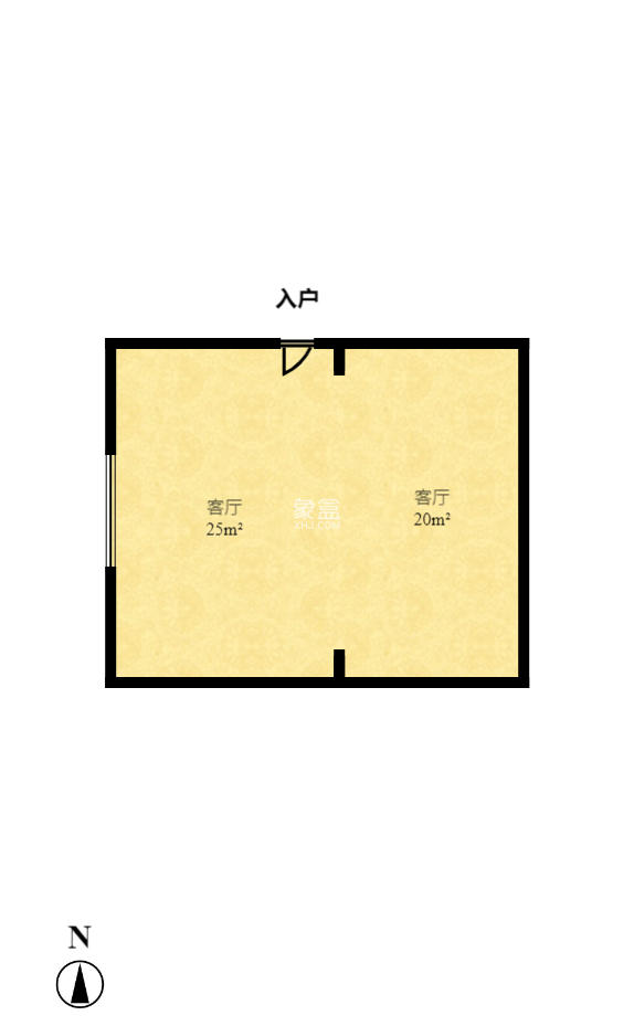 京武浪琴山三期（京武中心）  2室1厅1卫   8000.00元/月室内图1