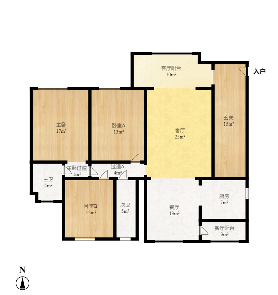 高信向日葵 1室0厅0卫 8800.0元/月 高信向日葵 1室0厅0卫 8800.0元/月户型图