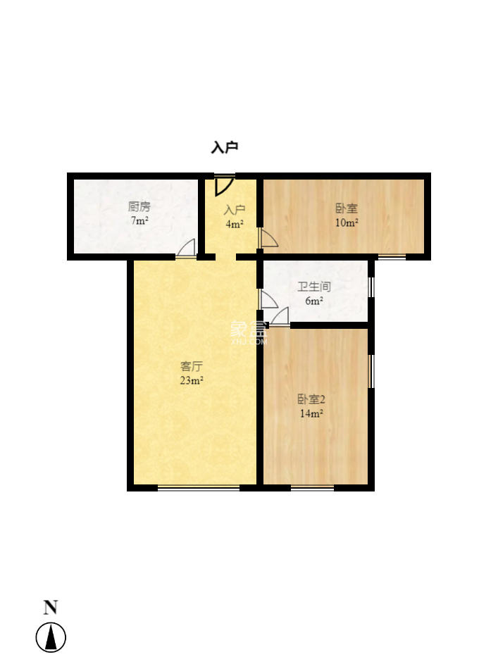 芙蓉万国城MOMA(卓越汇富苑) 0室1厅1卫 1700.0元/月 芙蓉万国城MOMA(卓越汇富苑) 0室1厅1卫 1700.0元/月户型图