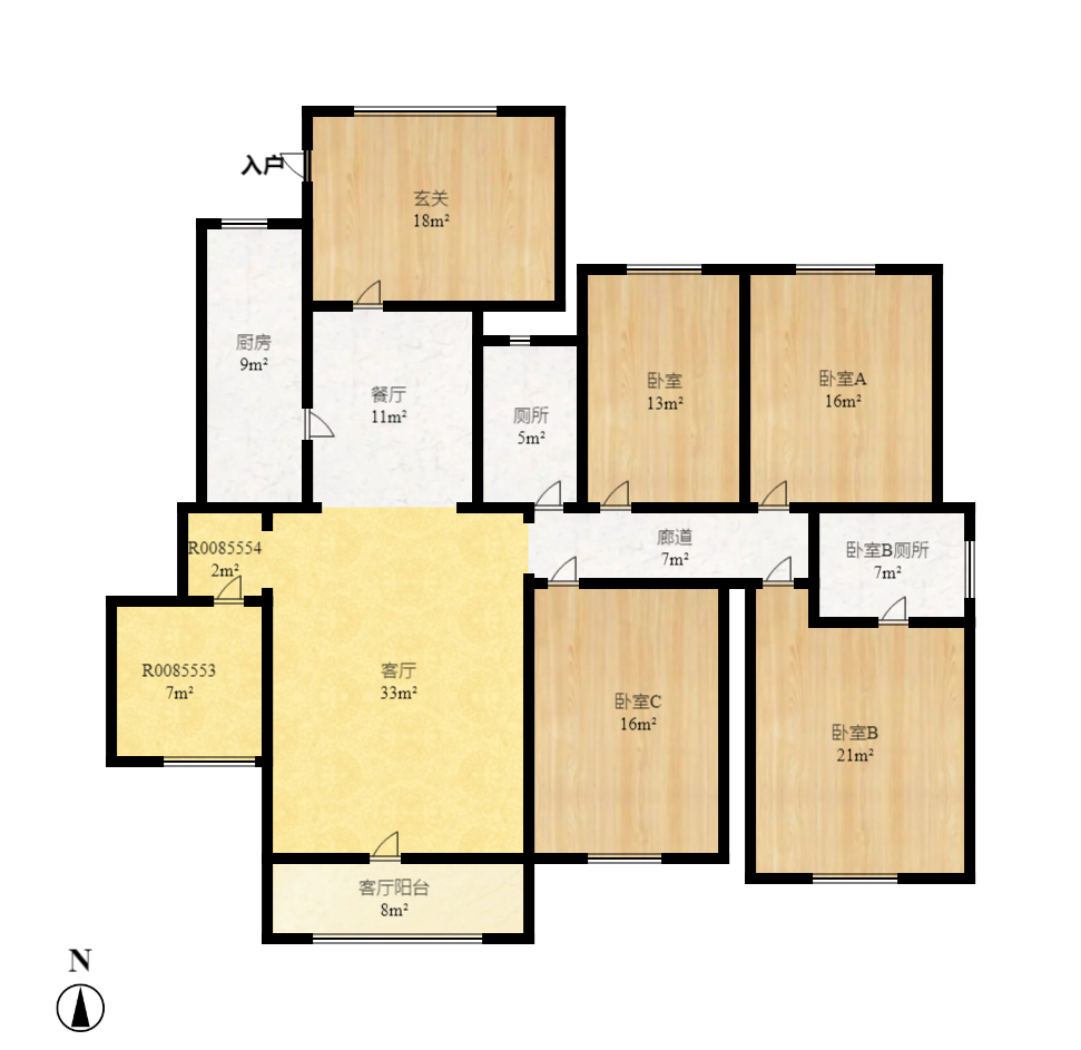 江山帝景雅典 4室2厅2卫 3600.0元/月 江山帝景雅典 4室2厅2卫 3600.0元/月户型图