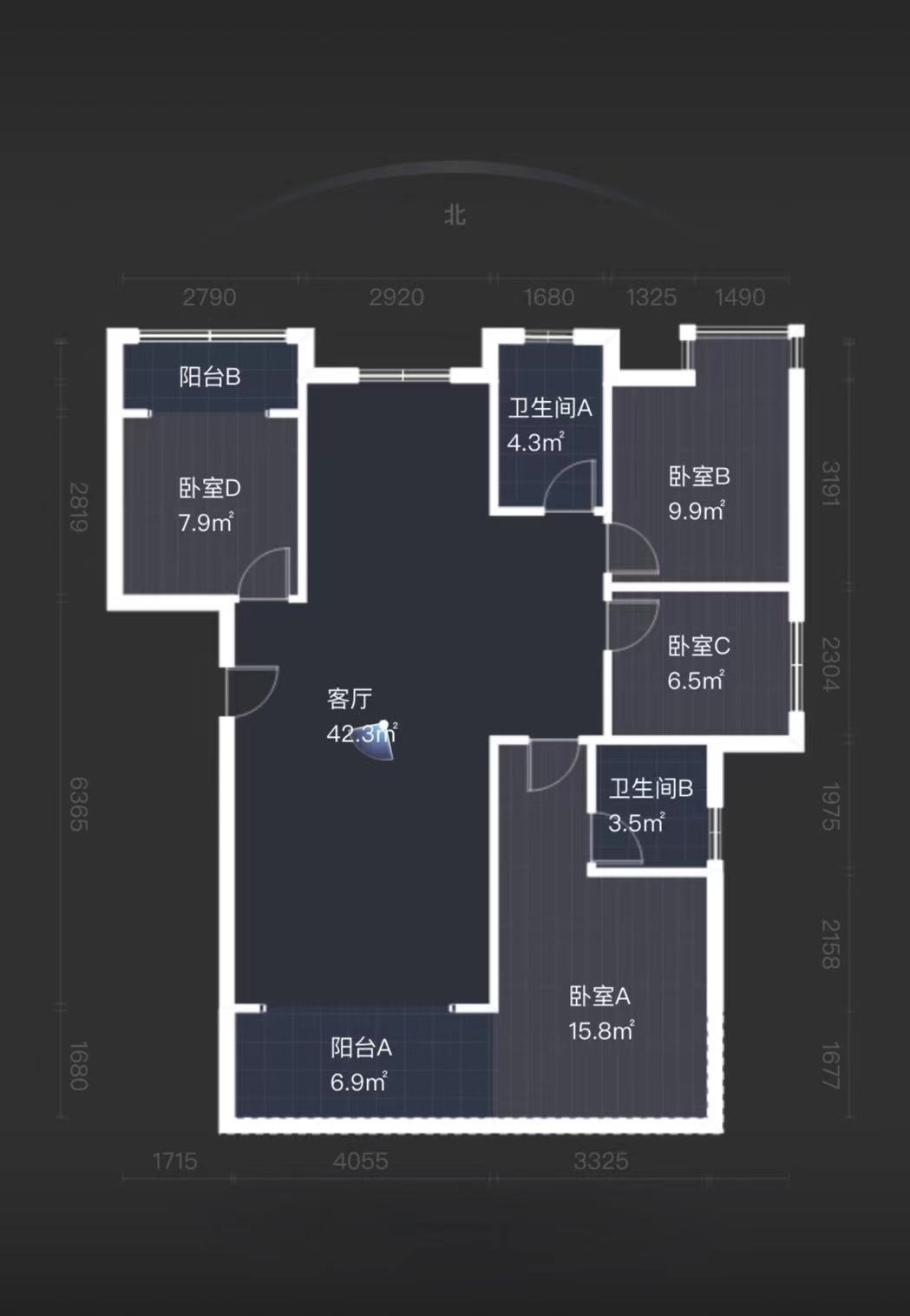 望云印象  3室2厅2卫   92.40万