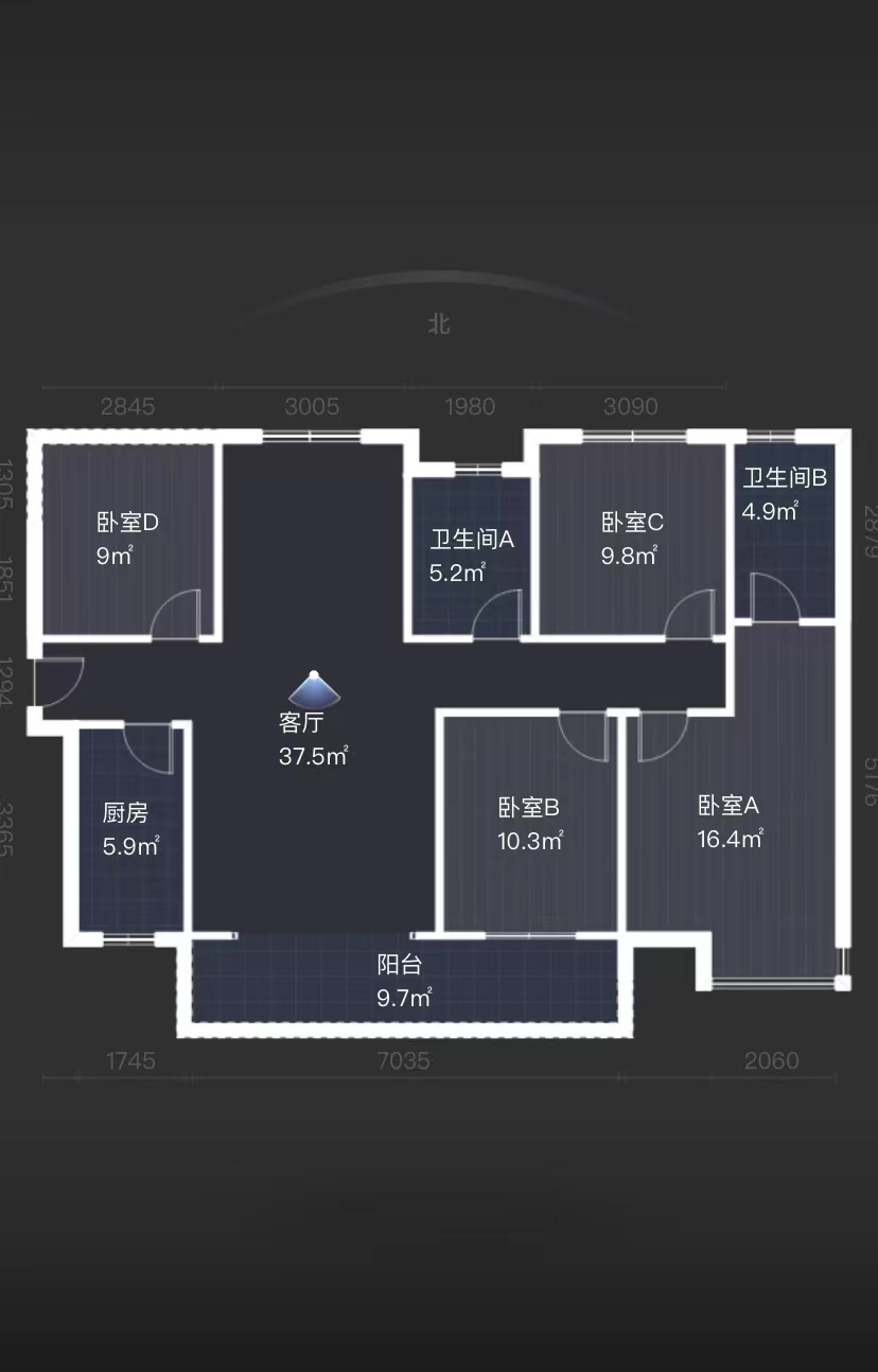 桂花城 4室2厅2卫 83.60万 桂花城 4室2厅2卫 83.60万室内图