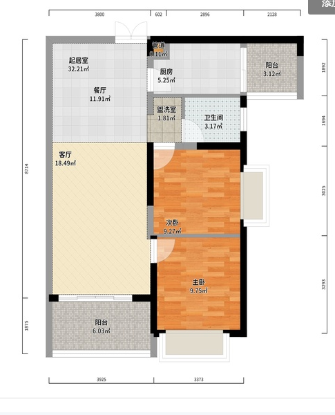 铂金时代  2室1厅1卫   49.00万