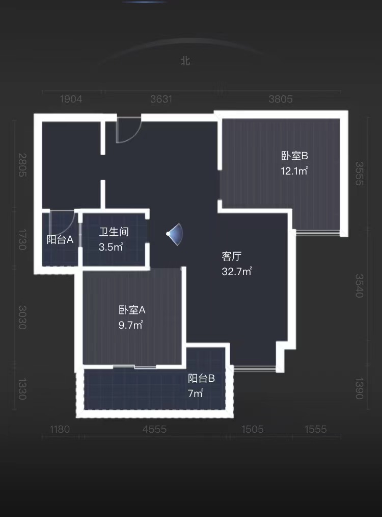 荷塘星城  2室2厅1卫   53.00万