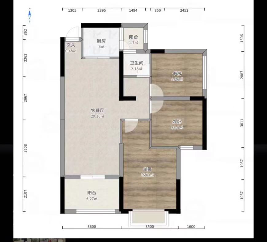 提香蓝岸 3室2厅2卫 64.0万 提香蓝岸 3室2厅2卫 64.0万室内图