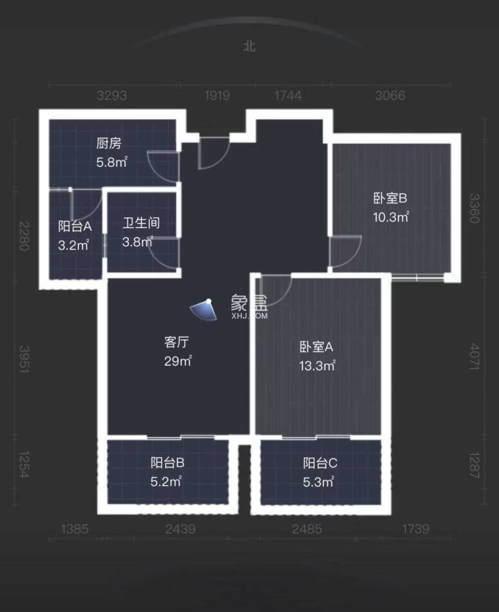 滨江花园  2室1厅1卫    36.8万