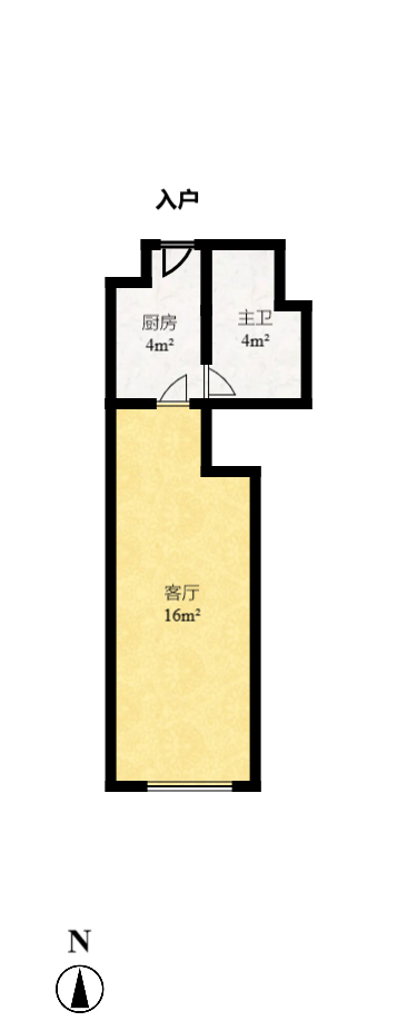 海伦春天 2室1厅1卫 1800.0元/月 海伦春天 2室1厅1卫 1800.0元/月户型图