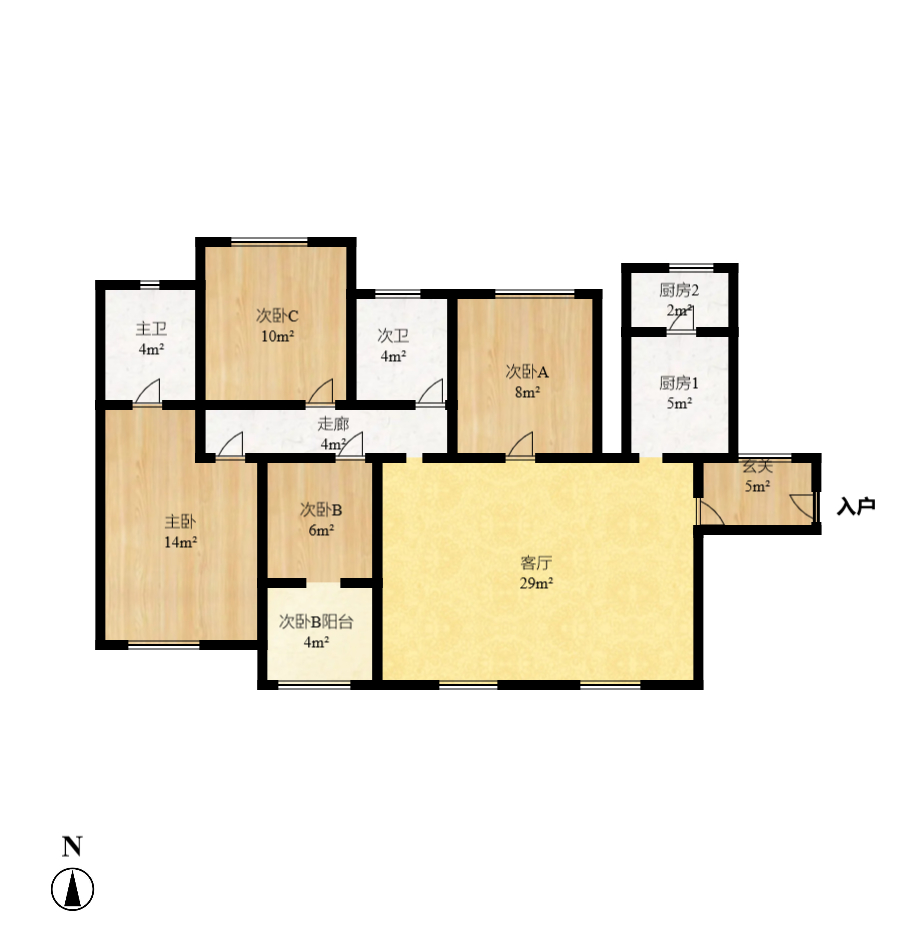 华润凤凰城一期  3室2厅2卫    2300.0元/月 华润凤凰城一期  3室2厅2卫    2300.0元/月户型图