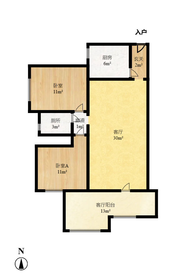 江山帝景雅典  3室2厅1卫    2300.0元/月室内图1