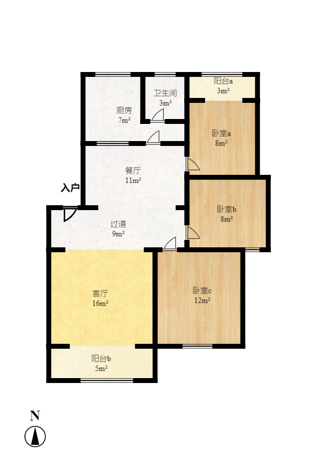 鄱阳小区  2室2厅1卫    1300.0元/月 鄱阳小区  2室2厅1卫    1300.0元/月户型图