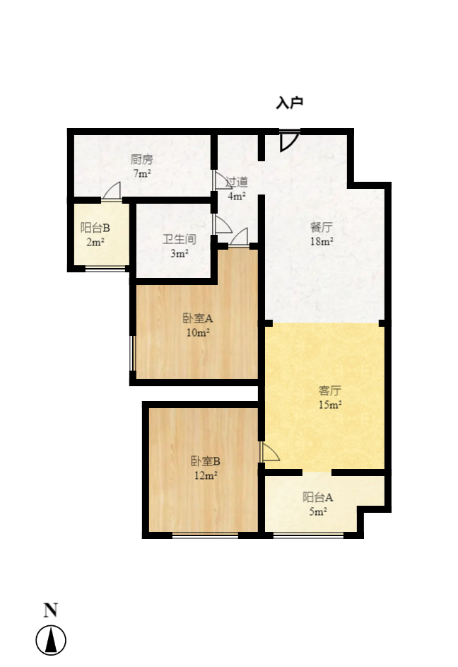 恒大雅苑 3室2厅2卫 2500.0元/月 恒大雅苑 3室2厅2卫 2500.0元/月户型图
