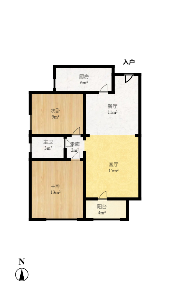 华润凤凰城二期 2室2厅1卫 2000.0元/月 华润凤凰城二期 2室2厅1卫 2000.0元/月户型图