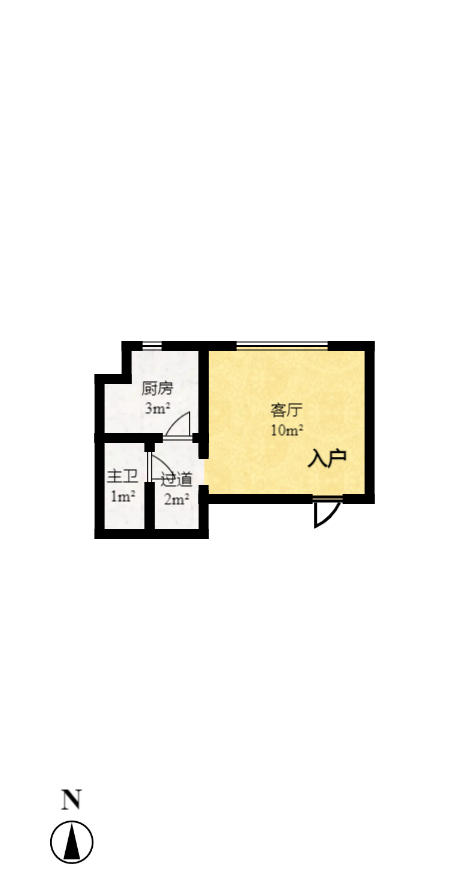 凯通国际城（凯通朝庭）  1室1厅1卫   24.50万室内图1