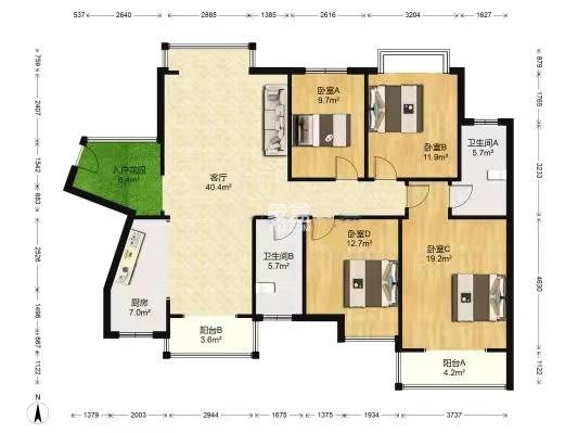庐山一号  0室0厅0卫    86.0万 庐山一号  0室0厅0卫    86.0万室内图