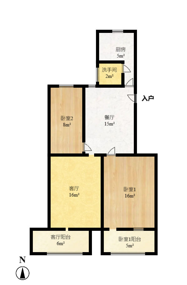 百纺大院宿舍  3室1厅1卫   66.80万