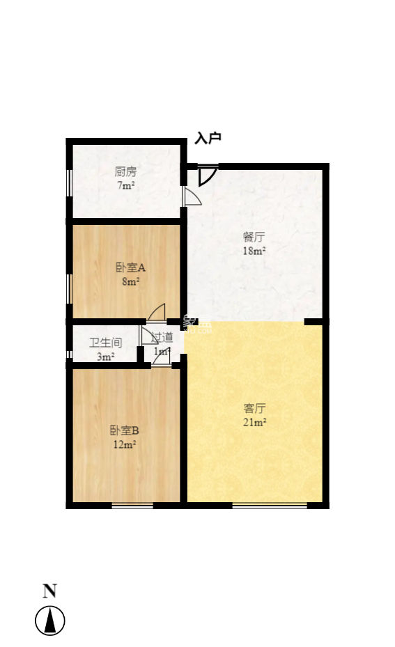 鼎丰前城  4室2厅1卫   120.00万