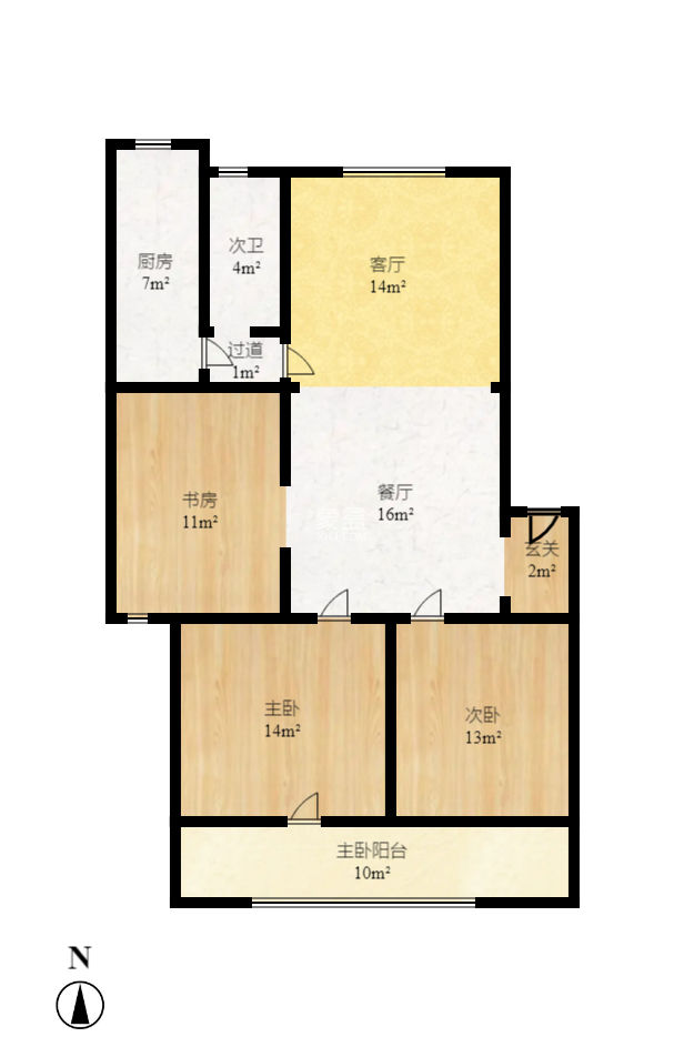 岳银小区（一二三五村）  2室2厅1卫   78.00万