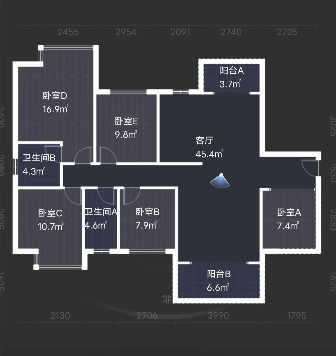 紫金华府 4室2厅2卫 95.0万 紫金华府 4室2厅2卫 95.0万室内图