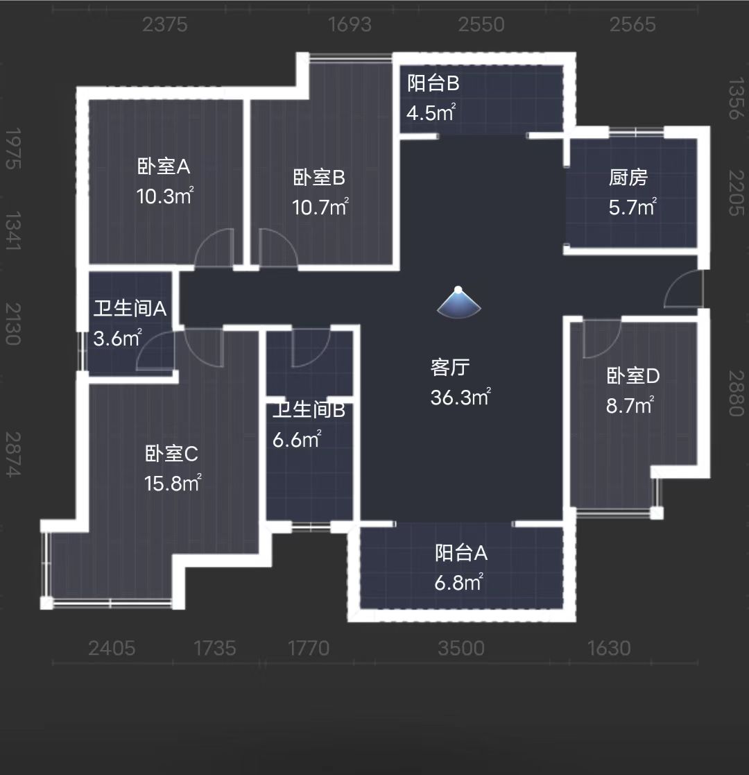 提香蓝岸 4室2厅2卫 89.8万 提香蓝岸 4室2厅2卫 89.8万室内图