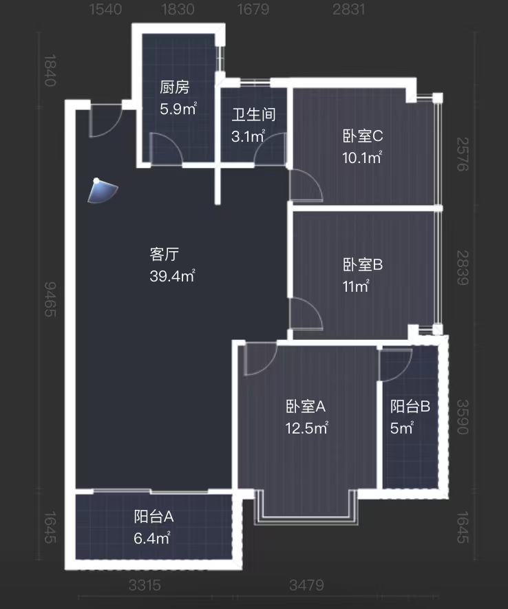 经世龙城  3室2厅1卫   63.80万