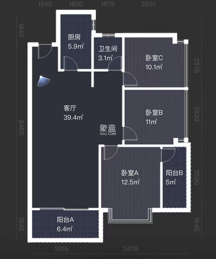 经世龙城  3室2厅1卫    58.0万