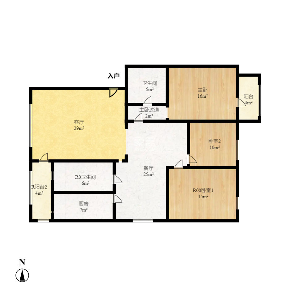 蔣家垅社區(qū)  4室2廳2衛(wèi)   120.00萬