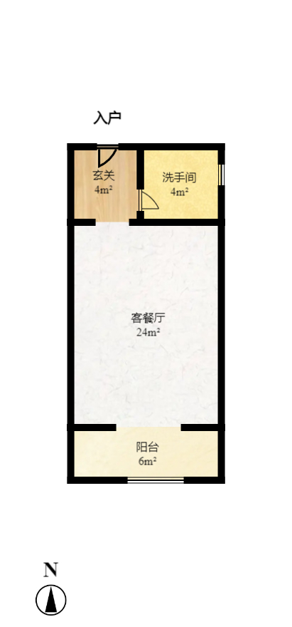 麓谷加州阳光 3室2厅1卫 2700.0元/月 麓谷加州阳光 3室2厅1卫 2700.0元/月户型图