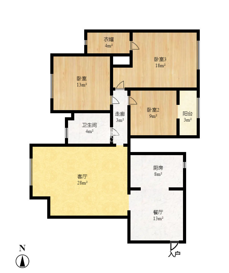 方略瀟邦  3室2廳2衛(wèi)   65.00萬