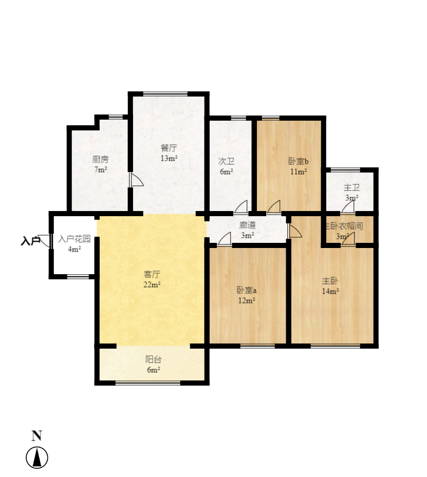 湘麓国际  3室0厅0卫    2550.0元/月户型图