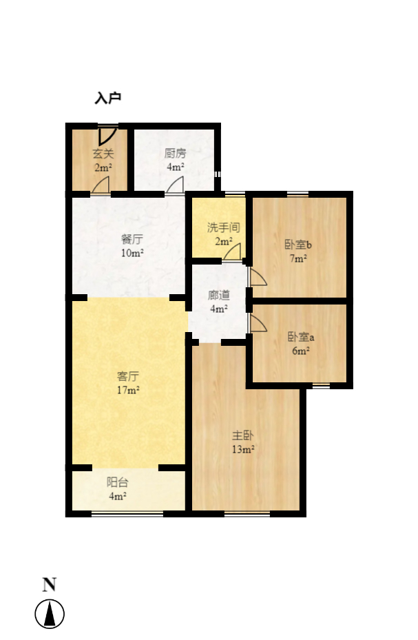 卓越浅水湾 1室1厅1卫 1400.0元/月 卓越浅水湾 1室1厅1卫 1400.0元/月户型图