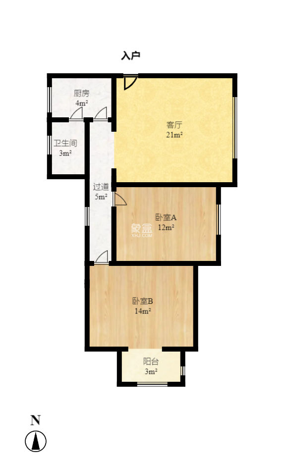 湘楚家园  2室1厅1卫   36.00万
