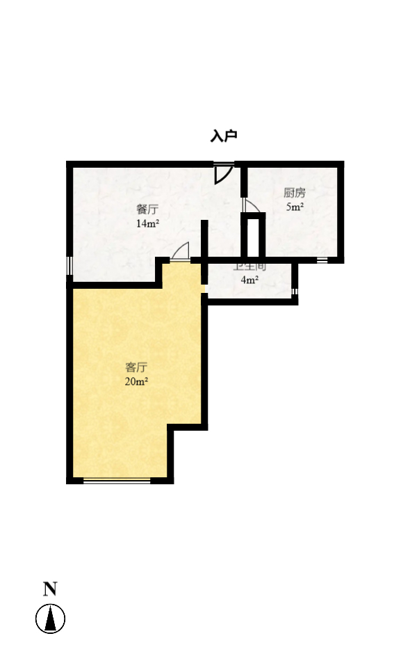 保利城（中航城国际社区、郡原美村）  4室2厅2卫    83.0万室内图1