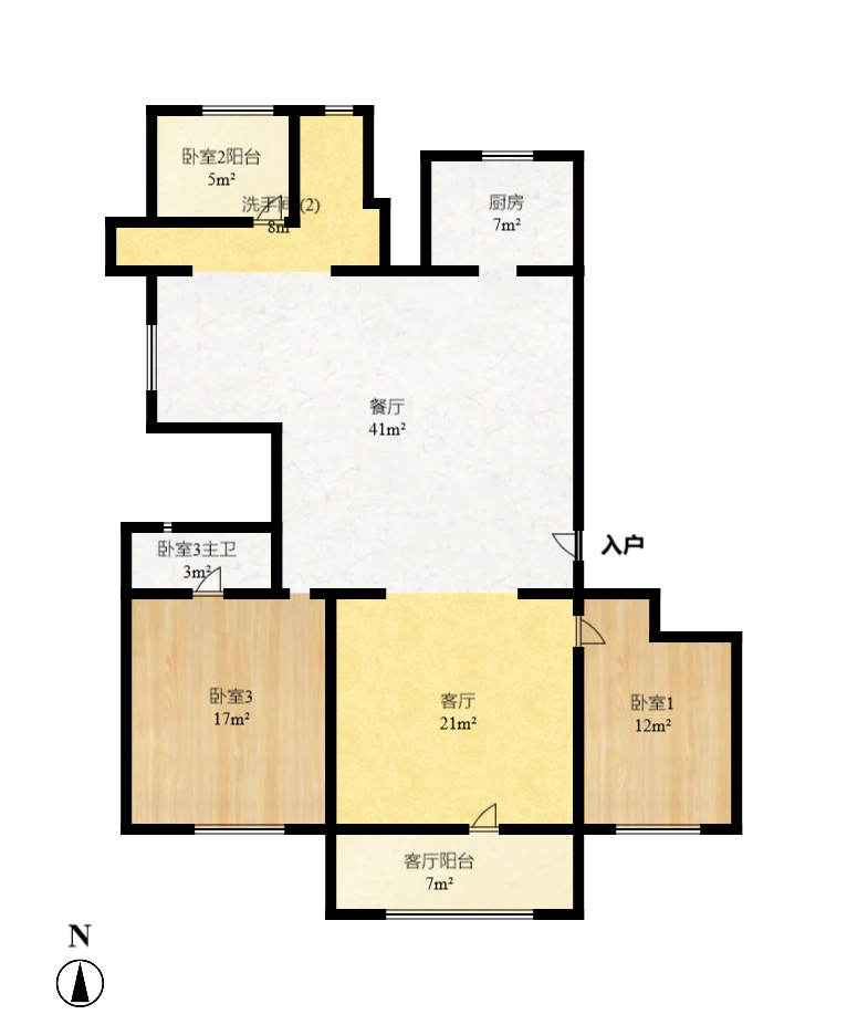 建发央玺（建发泱玺雅苑）  4室2厅2卫    310.0万室内图1