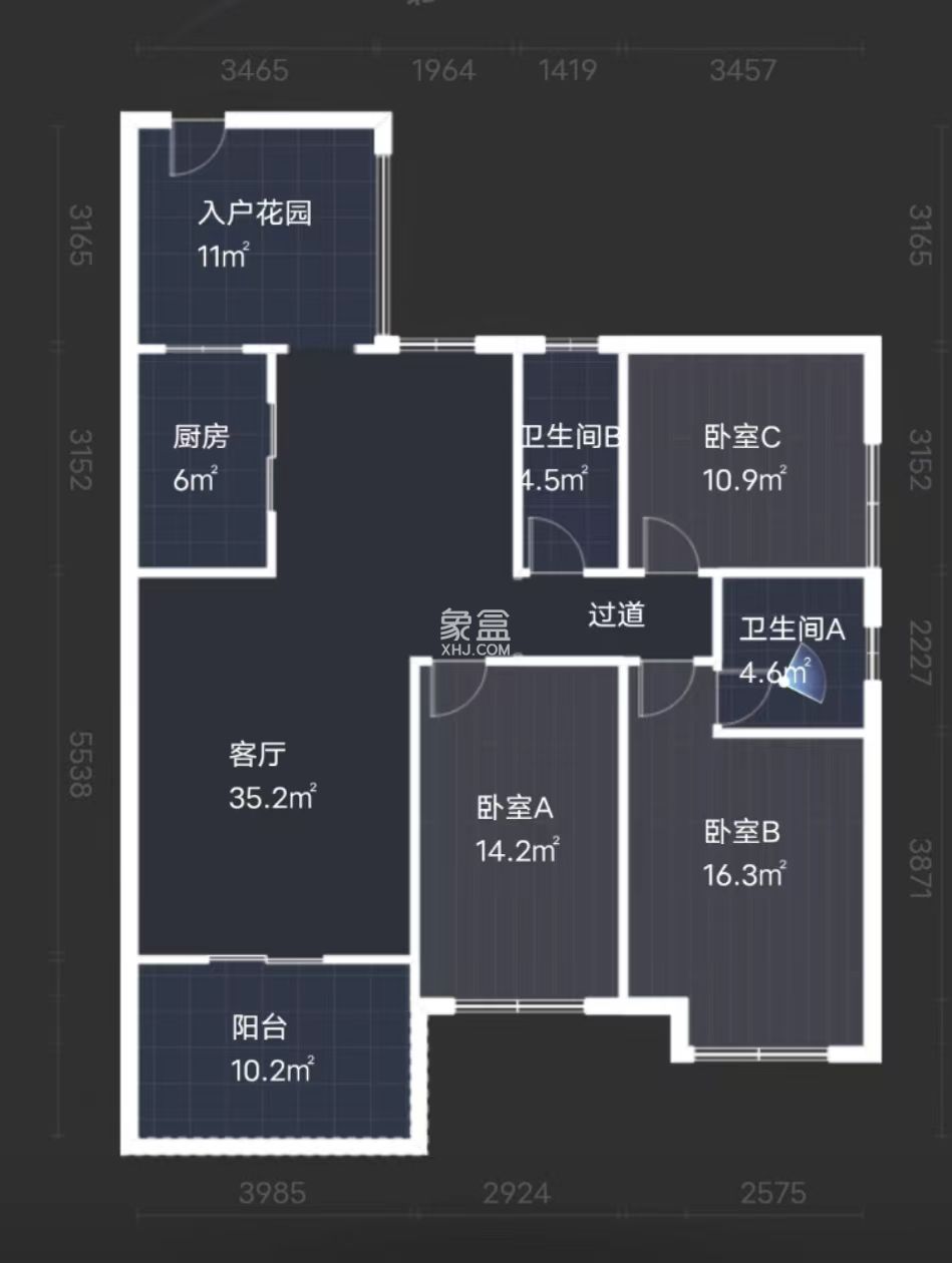 碧玉花园  3室2厅2卫   55.00万