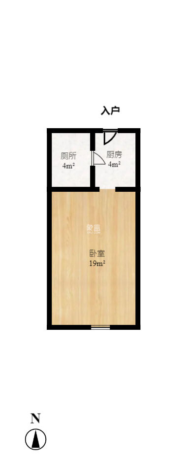 中海国际二期 1室1厅1厨1卫 35.00万