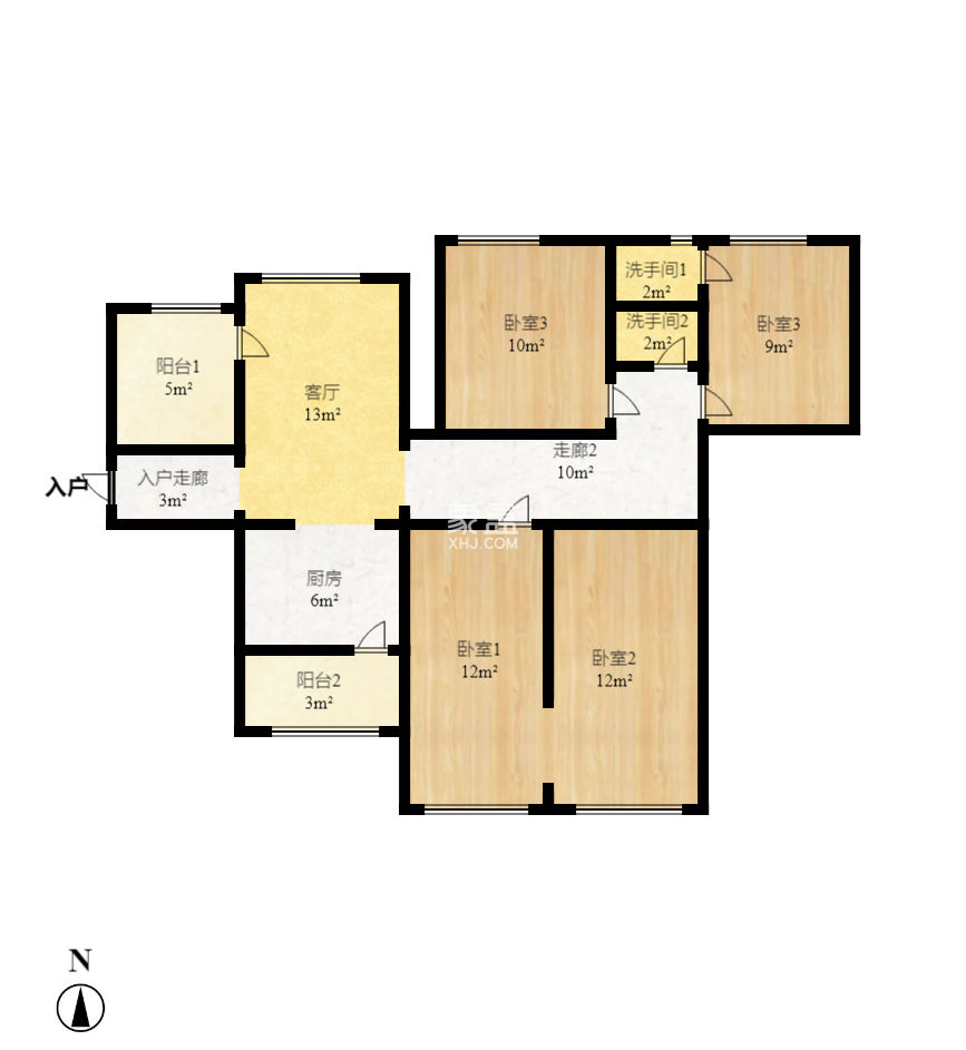 城南故事家园 3室2厅1厨2卫 128.00万