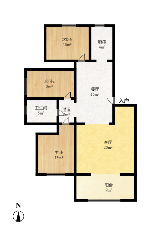 澳海澜庭  4室2厅2卫   83.80万室内图1