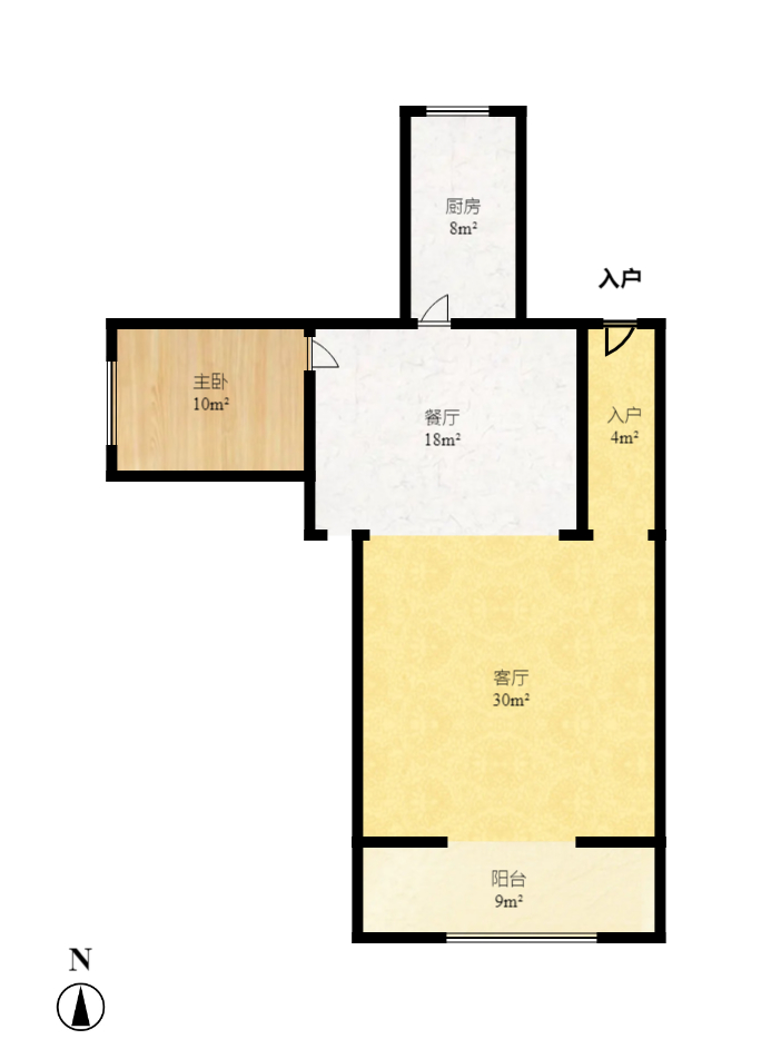 芙蓉区工商局宿舍  3室2厅1卫   95.00万室内图1