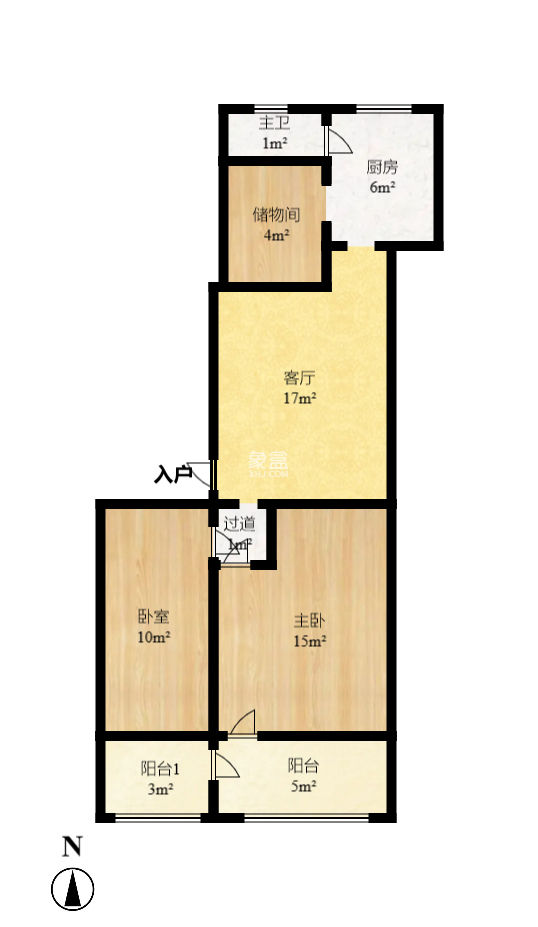 燕山街社区  3室1厅1卫   55.20万